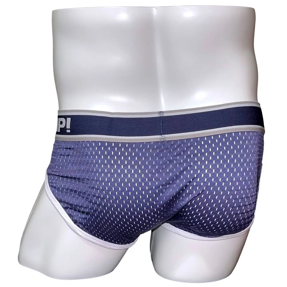 PUMP! Mesh Briefs Blue/White/Gray Size XXL (34-36)‎ NWT